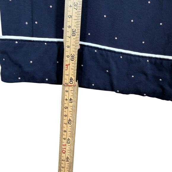 Cozy Earth Bamboo Pajama Pants Navy Polka Dot Soft Lounge Sleep Bottoms | M - Picture 10 of 10